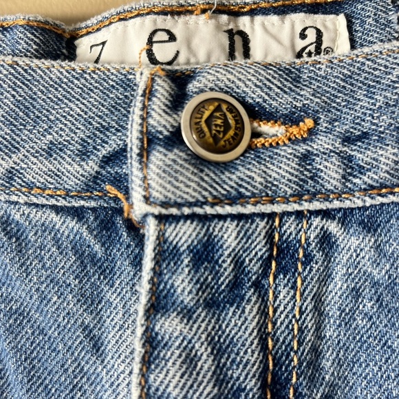 Vintage Zena High Rise Mom Jeans 90s Y2K Classic Blue Denim Straight Leg SZ 14 - Picture 3 of 11